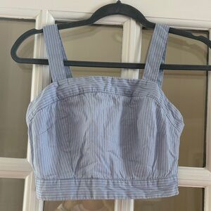 Japna Light Blue Striped Top